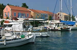 Mediterranean Prints: Fiskardo harbour, Kefalonia, Greece