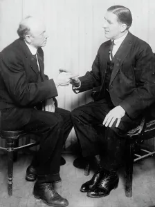 Heavyweight Prints: Fitzsimmons & Corbett, between c1910 and c1915. Creator: Bain News Service