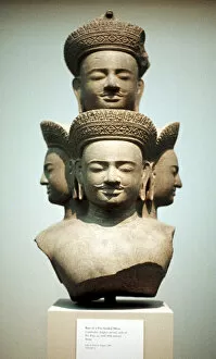 Five-headed bust of Shiva, Mid 10th century