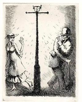 Streetlighting Prints: Five! - 'Two!'. From the Series The Seven Deadly Sins