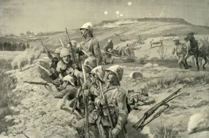 Pith Helmets Prints: Fix Bayonets! - Repelling an Attack from the Trenches around Ladysmith, 1900. Creator