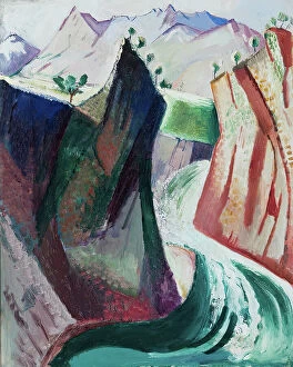 Post Impressionism Collection: Fjallforsen, 1913. Creator: Leander Engstrom