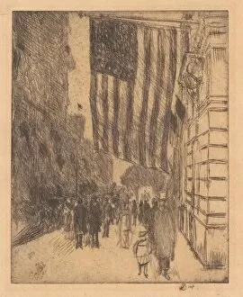 Stars And Stripes Gallery: The Flag, 1917. Creator: Frederick Childe Hassam