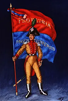 Flag bearer from the canton of Tessin, c