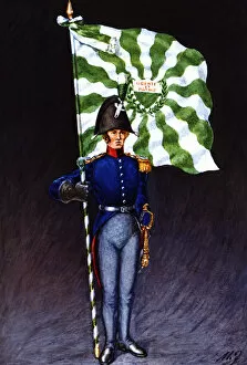 Bearer Collection: Flag bearer from the canton of Vaud, c. 1815