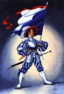 Flag bearer from the canton of Zurich, c