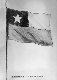 Cespedes Collection: The Flag of Cespedes, (1868), 1920s