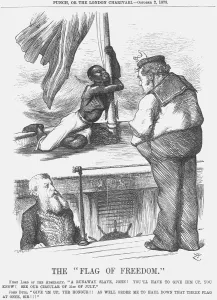 Controls Prints: The Flag of Freedom, 1875. Artist: Joseph Swain