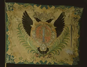 Regiment Collection: Flag of the Leib-Guard Preobrazhensky Regiment, 1742. Artist: Flags, Banners and Standards