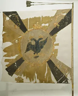 Borodino Prints: Flag of the Life Guard Litovski (Lithuanian) Regiment