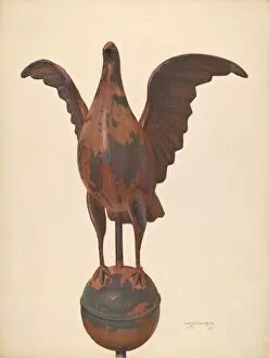 Chris Makrenos Gallery: Flag-pole Finial Pigeon, 1935 / 1942. Creator: Chris Makrenos