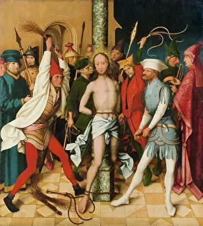 Punishment Prints: Flagellation, 1501. Creators: Hans Holbein the Elder, Jesus Christ