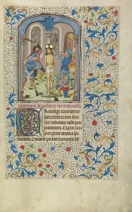 Pain Prints: The Flagellation; Arenberg Hours, early 1460s. Creator: Willem Vrelant