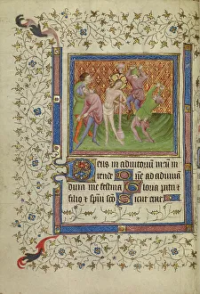 Beating Prints: The Flagellation; Book of Hours, about 1400-1410. Creator: Unknown