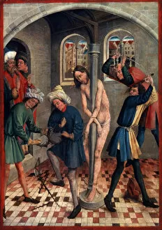 Dungeon Gallery: The Flagellation of Christ, before 1457. Artist: Johann Koerbecke