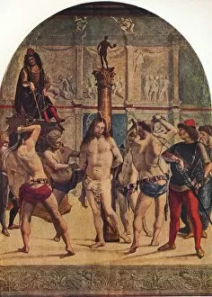 Torturer Gallery: The Flagellation of Christ, 1482-1485, (1930). Creator: Luca Signorelli