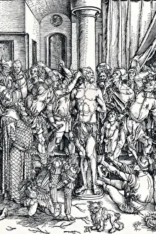 Scourging Prints: The Flagellation of Christ, 1498 (1906). Artist: Albrecht Durer
