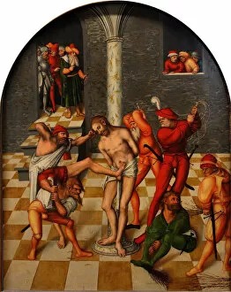 Cross Gallery: The Flagellation of Christ, 1538. Artist: Cranach, Lucas, the Elder (1472-1553)