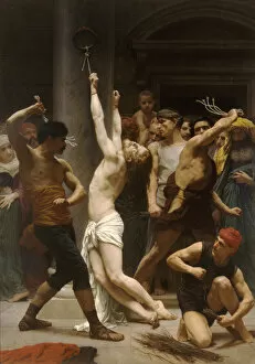 The Flagellation of Christ. Artist: Bouguereau, William-Adolphe (1825-1905)