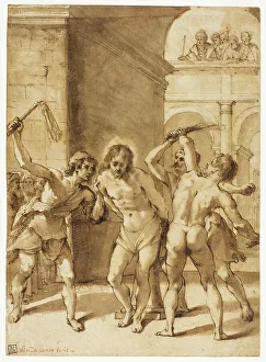 Guercino Prints: Flagellation of Christ, n.d. Creator: School of Guercino Italian, 1591-1666