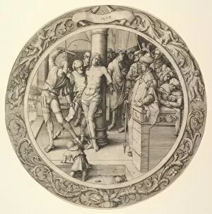 The Flagellation, from the Circular Passion, 1509. Creator: Lucas van Leyden