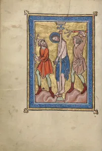 Beating Prints: The Flagellation; Psalter, mid-1200s. Creator: Unknown