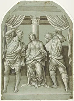 Catherine Saint Prints: Flagellation of Saint Catherine, 1550/55. Creator: Bernardino Lanino