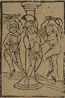 The Flagellation (Schr. 308c), 15th century. 15th century. Creator: Anon