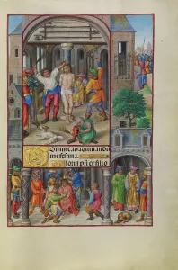 Whipping Prints: The Flagellation; Spinola Hours, about 1510-1520. Creator: Master of James IV of Scotland