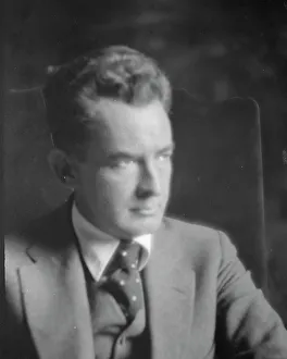Flagg James Montgomery Prints: Flagg, Montgomery, Mr. portrait photograph, between 1917 and 1921. Creator: Arnold Genthe