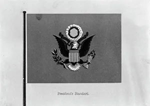 Flags. President's Standard, 1911. Creator: Harris & Ewing. Flags. President's Standard, 1911. Creator: Harris & Ewing