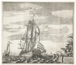 Flagship Goto Predestinatsia (The Providence of God) built by Peter the Great at Voronezh, 1700, 170 Artist: Schoonebeek (Schoonebeck), Adriaan (1661-1705)