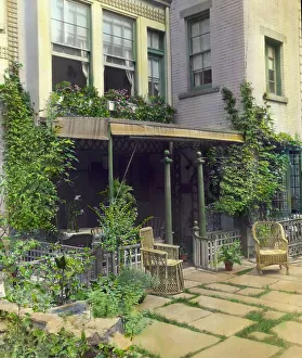 Backyard Prints: Flagstones, Charles Clinton Marshall house
