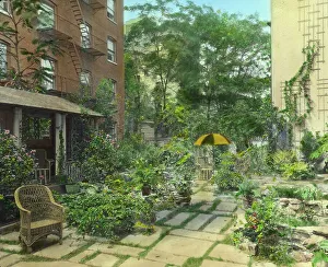 Backyard Prints: Flagstones, Charles Clinton Marshall house