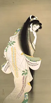 Flame (Princess Rokujo), 1818. Artist: Shoen, Uemura (1875-1949) Flame (Princess Rokujo), 1818. Artist: Shoen, Uemura (1875-1949)