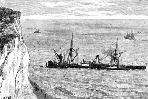 Wells J R Prints: The Flamingo ashore at St. Margaret's Bay