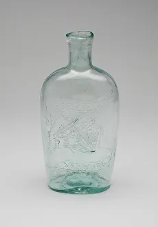 Flask, 1850 / 59. Creator: Spring Garden Glass Works