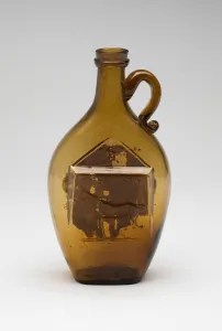 Flask, 1859 / 1900. Creator: Whitney Glassworks