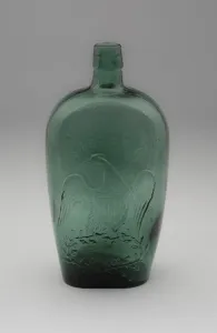 Flask, 1860 / 66. Creator: New London Glassworks