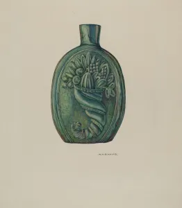 William Kieckhofel Prints: Flask, 1935 / 1942. Creator: William Kieckhofel