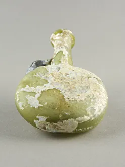 Glass Blown Technique Collection: Flask, 2nd-6th century. Creator: Unknown