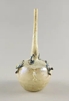 Bottleneck Prints: Flask, 9th-11th century. Creator: Unknown