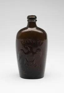 Flask, c. 1845 / 65. Creator: Willington Glass Works