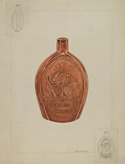 Jordan John Prints: Flask, c. 1936. Creator: John Jordan