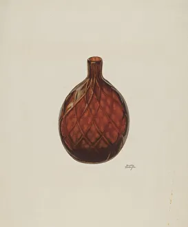 Beverly Chichester Prints: Flask, c. 1940. Creator: Beverly Chichester
