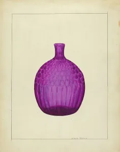 Dana John Prints: Flask, c. 1940. Creator: John Dana