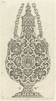 Nurnberger Wechter Der Prints: Flask. Creator: Georg Wechter I