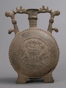 Flask with Handles, Balkan, 15th-16th century. Creator: Unknown Flask with Handles, Balkan, 15th-16th century. Creator: Unknown