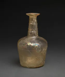 Nishapur Prints: Flask, Iran, 9th century. Creator: Unknown