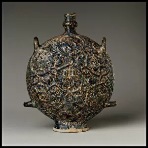 Sagittarius Gallery: Flask with Zodiac Medallions, Iran, first half 14th century
